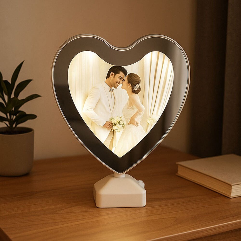 Toptan Led Işıklı Kalpli Sihirli Ayna