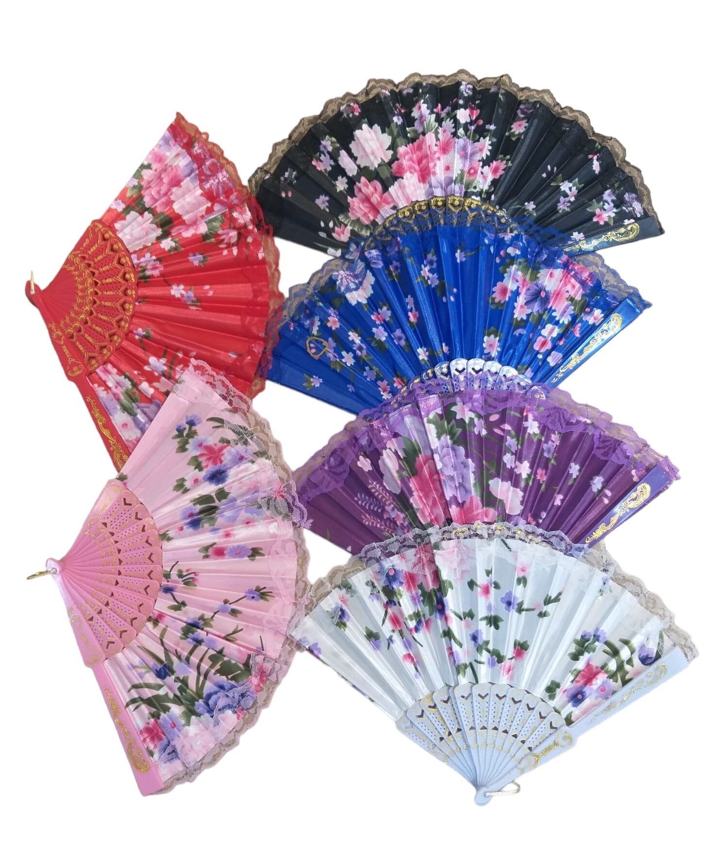 Yelpaze Karışık Renk 12 Adet