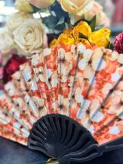 Plastik Desenli Yelpaze