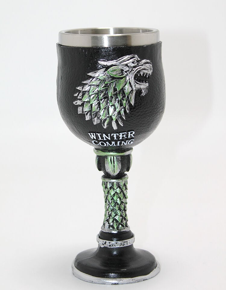Game Of Thrones House Stark 3D Kabartmalı Çelik Kadeh Bardak Alk4379
