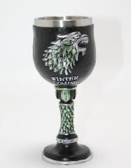 Game Of Thrones House Stark 3D Kabartmalı Çelik Kadeh Bardak Alk4379