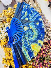 Plastik Desenli Yelpaze