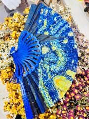 Plastik Desenli Yelpaze