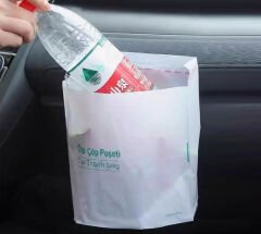 Pratik Su Geçirmez Oto Araba Çöp Poşeti Yapışkanlı 20 Adet