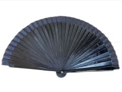 DÜZ SİYAH BAMBU YELPAZE 12 ADET