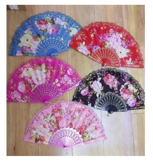 Yelpaze Plastik Karışık Renkli 12 Adet