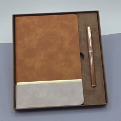 Toptan Soft Deri Defter Ve Roller Kalem Seti