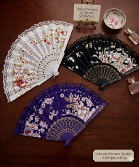 Yelpaze Plastik Karışık Renk 12 Adet