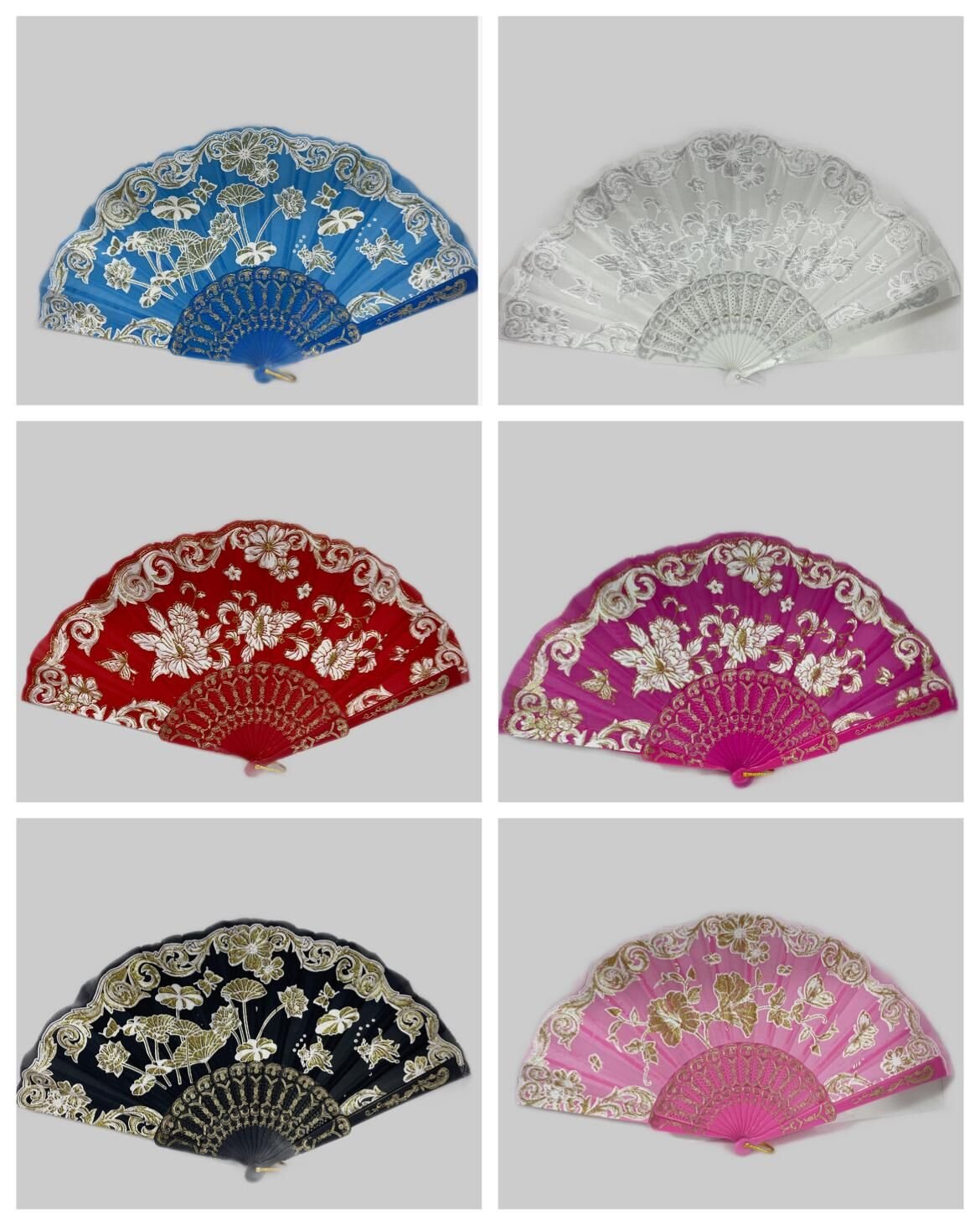 Yelpaze Karışık Renk 12 Adet