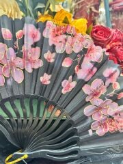 Plastik Desenli Yelpaze