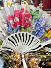 Plastik Desenli Yelpaze