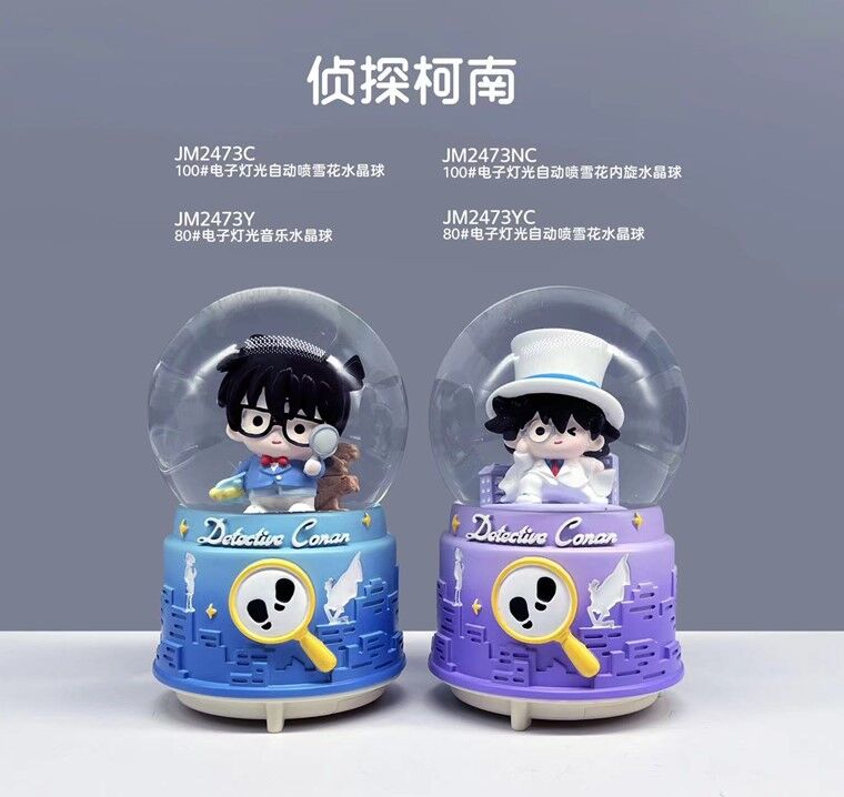 Dedektif Temalı Işıklı Müzikli Orta Boy Kar Küresi