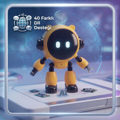 Yapay Zeka Robot Oyuncak - Konuşan Robot - Wi-Fi Uygulamalı - Çocuklar İçin Eğitici Oyuncak