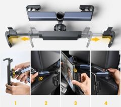 Koltuk Arkası Ayarlanabilir Tablet Telefon Tutucu CM-115