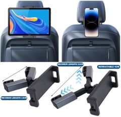 Koltuk Arkası Ayarlanabilir Tablet Telefon Tutucu CM-115