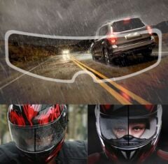 MOTOSIKLET  KASKI İÇIN YAĞMUR KAYDIRICI