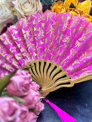 Plastik Desenli Yelpaze