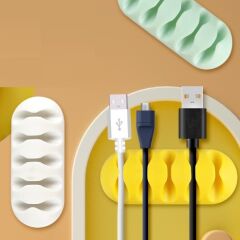 Kablo Tutucu 5 Kanallı 3lü Siyah