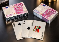 Euro Tasarımlı Gümüş İskambil Oyun Kartı Alk2812