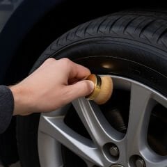 Hazneli Lastik Parlatma Fırçası