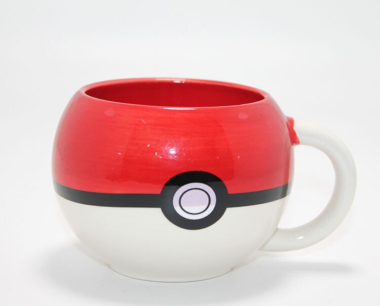 Pokemon Pokeball Tasarımlı 3D Porselen Kupa Bardak