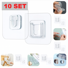 Geçmeli Klips Eşya Sabitleme Askısı 10'lu Set