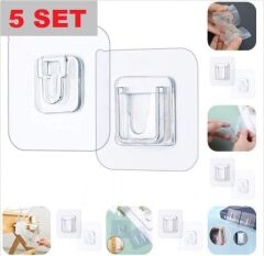 Geçmeli Klips Eşya Sabitleme Askısı 10'lu Set