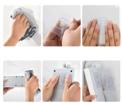 Geçmeli Klips Eşya Sabitleme Askısı 10'lu Set