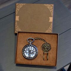 Hayat Ağaçı Tasarımlı Köstekli Saat