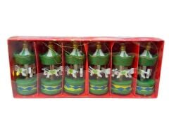 Dekoratif 6'li Yeşil Mini Atlı Karınca by3