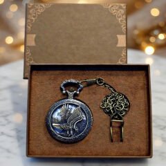 Kartal Tasarımlı Köstekli Saat