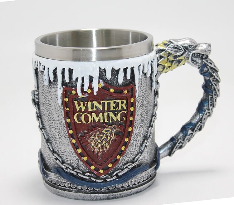 3D Çelik Kupa Bardak