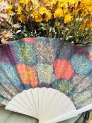 Bambu Çift Taraflı Kadife Yelpaze