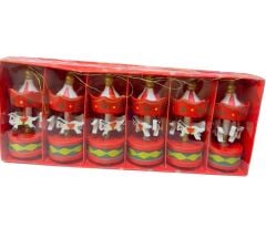 Dekoratif 6'li Kırmızı Mini Atlı Karınca by2