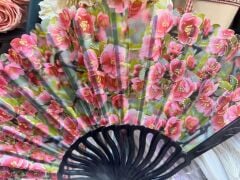 Plastik Desenli Yelpaze