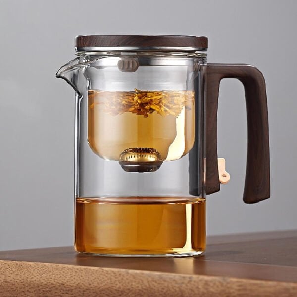 Otomatik Cam Demlik Ve 2'li Bardak Seti