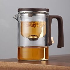 Otomatik Cam Demlik Ve 2'li Bardak Seti