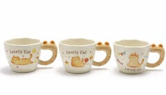 3D Kedi Figürlü Kupa Bardak Alk5036