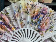 Plastik Desenli Yelpaze