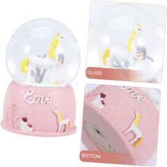 Toptan Pembe Peluş Ayıcık Kar Küresi Ve Pembe Çikolata Not Defteri