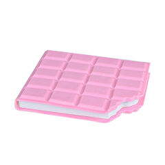 Toptan Pembe Peluş Ayıcık Kar Küresi Ve Pembe Çikolata Not Defteri