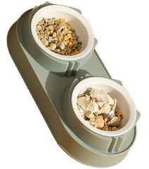 Mikopet Çift Bölmeli Mama ve Su Kabı