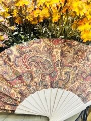 Bambu Çift Taraflı Kadife Yelpaze