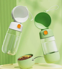 Taşınabilir Evcil Hayvan Mama Hazneli Su Matarası