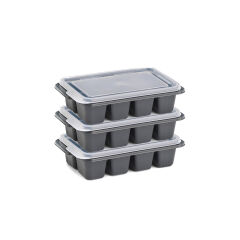 3'lü Mini Buz Kalıbı - Küp Şekilli - Kapaklı - Plastik