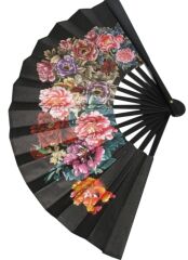 Yelpaze Saten Kraft Çiçekli Model 2