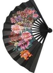 Yelpaze Saten Kraft Çiçekli Model 2