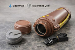 Mszm 2500 Ml Çift Katmanlı Vakumlu Paslanmaz Çelik Termos Alk4638