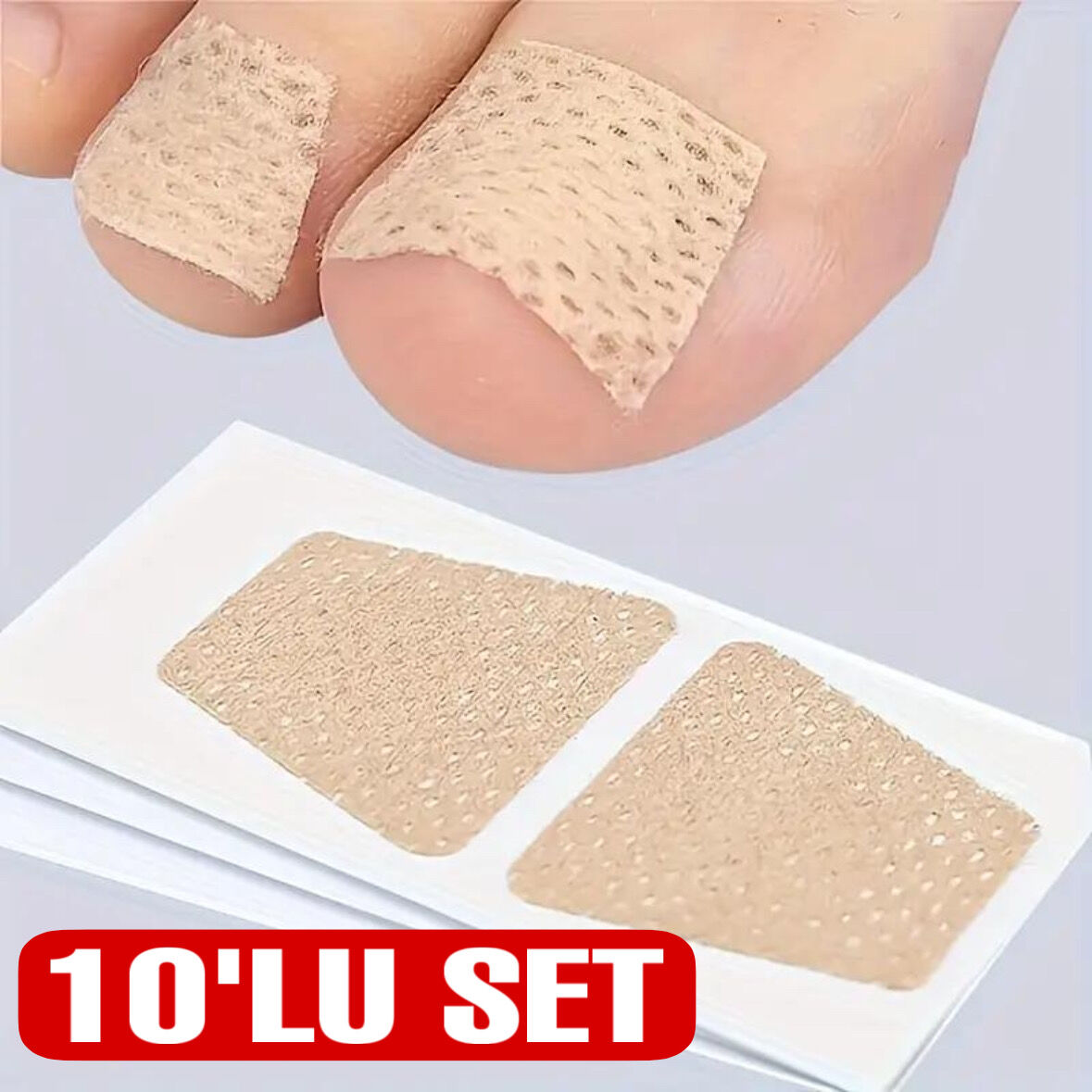 Kolay Uygulanabilir Ayak Tırnak Onarım Yaması 10'lu Set