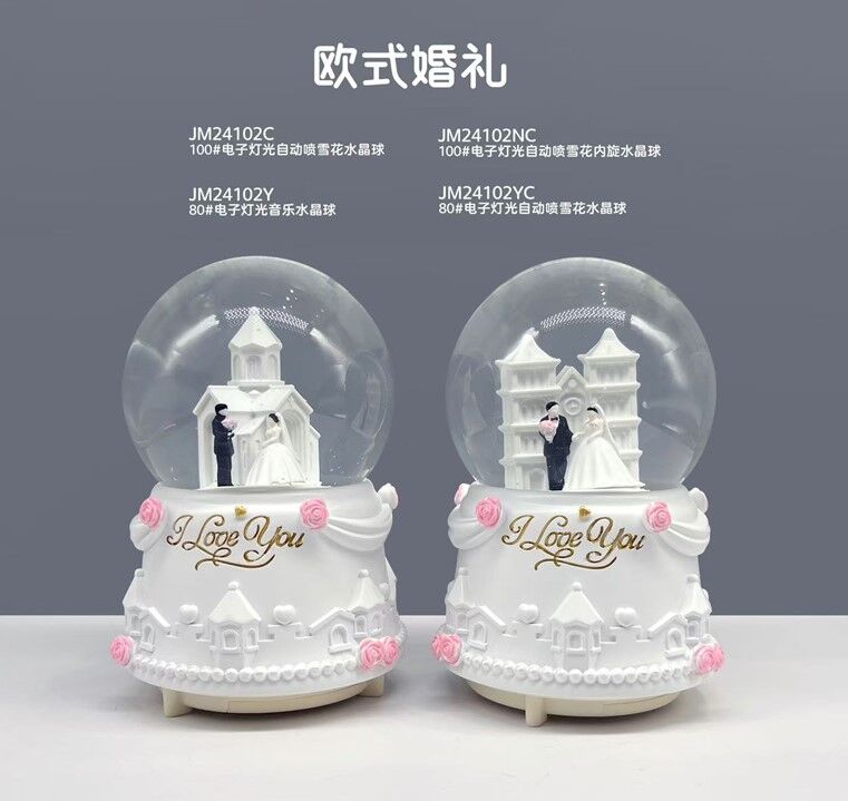 Işıklı Müzikli Püskürtmeli Büyük Boy Kar Küresi